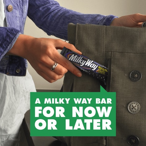 MILKY WAY Midnight Dark Chocolate Single Candy Bar, 1.76 oz