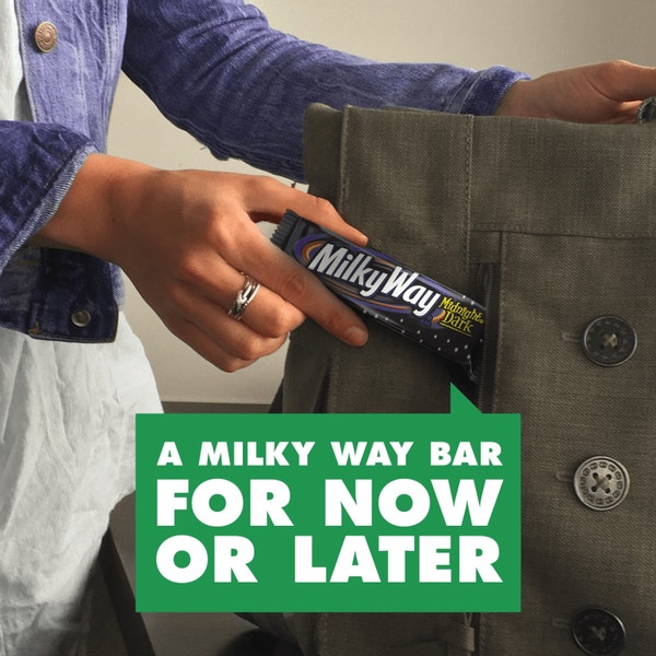 MILKY WAY Midnight Dark Chocolate Single Candy Bar, 1.76 oz
