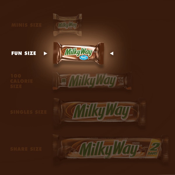MILKY WAY Milk Chocolate Fun Size Candy Bars, 3.36 oz Bag (Pack of 6)