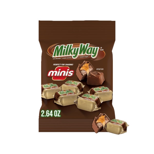 Milky Way Minis Size Milk Chocolate Candy Bar - 2.64 oz Bag