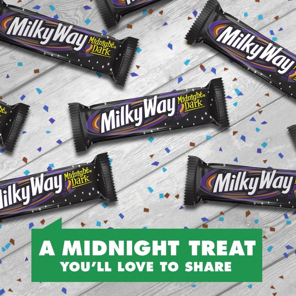 MILKY WAY Midnight Dark Chocolate Single Candy Bar, 1.76 oz